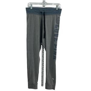 PINK Victoria's Secret L Gray/Blue Women's Yoga Sweatpants Cotton Preowned